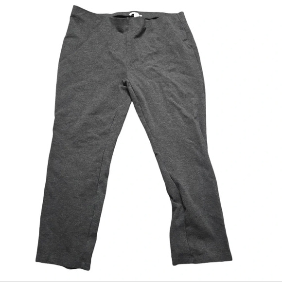 Liz Claiborne Alexis Straight Leg Grey 1X Pant - Picture 1 of 5